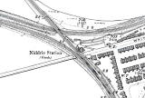 1895 map showing the location of Niddrie Station