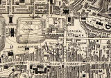 Map of Edinburgh Waverley  -  1858