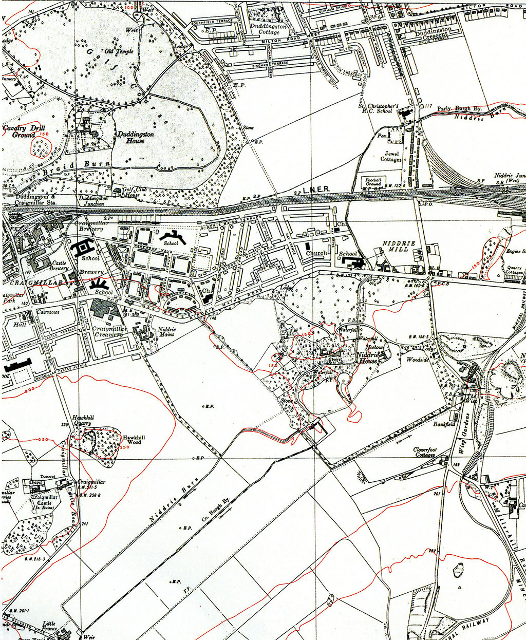 The Wisp  -  6 inch Ordnance Survey Map, 1938