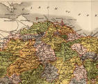 Map of Edinburghshire  -  1884  -  Queensferry to Musselburgh