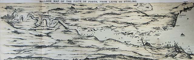 Cover of a Balloon Map of the Firth of Forth, published in 1907