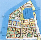 Edinburgh Forthside -  Plan of Granton Western Harbour  -   part of the Forthside Masterplan
