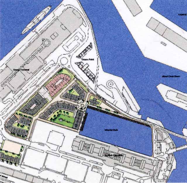 Edinburgh Forthside -  Plan of Port of Leith  -   part of the Forthside Masterplan