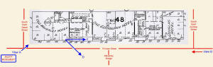 Map of nos 26 to 46 Princes Street, around 1900