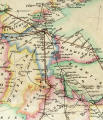 South East Scotland  -  Roads to Edinburgh with distances from London