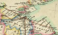 Roads around the Firth of Forth with distances from London