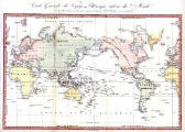 Map of the World  -  1834