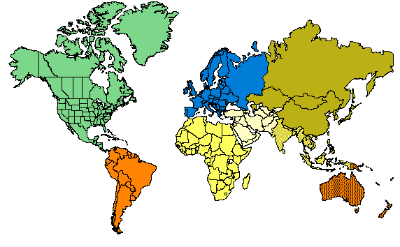 Map of the world world map with countries outlined. Map of the world
