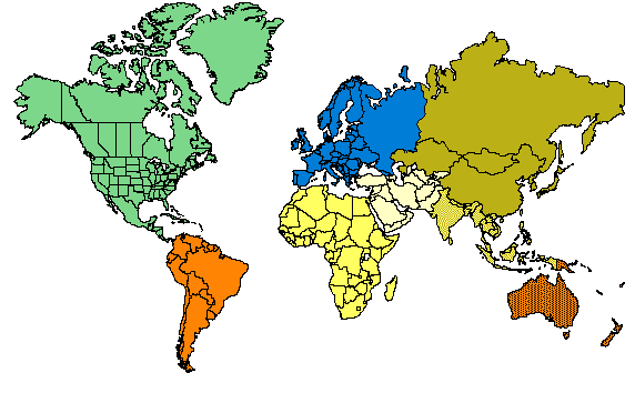 Map of the world