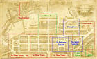 Edinburgh New Town  -  Kirkwood Map, 1819, divided into sections