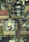Detail from an aerial photograph of Edinburgh  -   XYZ Digital Map Co, 2001  -  East End of Princes Street