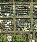 Detail from an aerial photograph of Edinburgh  - XYZ Digital Map Co, 2001  -  First New Town, central section