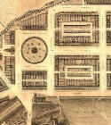 Detail from map of Edinburgh New Town  -  Kirkwood, 1819  -  First New Town, west section