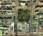 Detail from an aerial photograph of Edinburgh  -  XYZ Digital Map Co, 2001  -  St Andrew Square