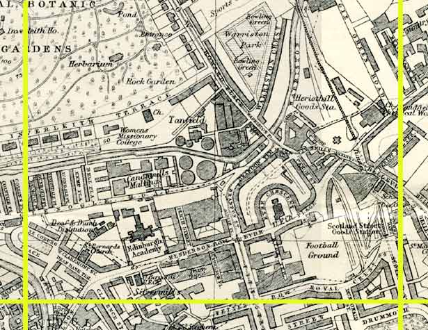 Edinburgh map  -  1925  -  Section B