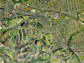 Edinburgh aerial view, 2001  -  East Edinburgh Section
