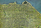 Edinburgh aerial view, 2001  -  Edinburgh zoom-out