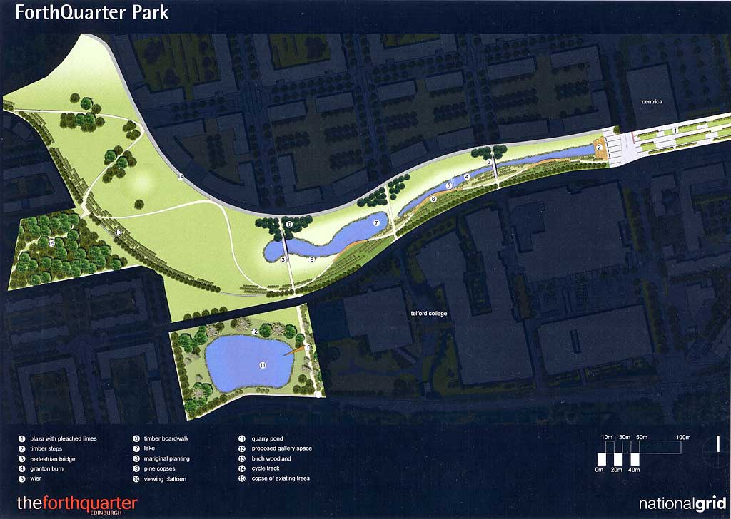 Forth Quarter Park - a new park under construction at Edinburgh Waterfront - 2006