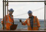 Workers on the Forth Rail Bridge