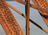 Ironwork on the Forth Rail Bridge, about to be painted