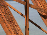 Ironwork on the Forth Rail Bridge, about to be painted