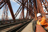 Worker on the Forth Rail Bridge