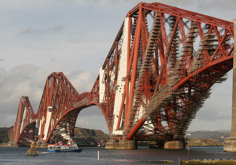 Maid of the Forth approaching the Forth Bridge   -  October 30, 2005