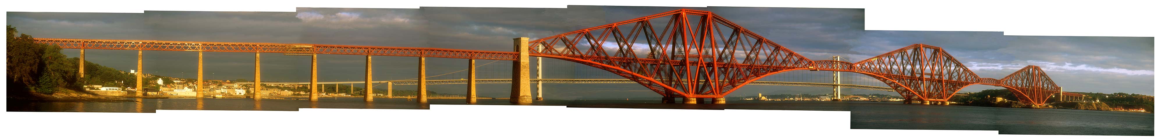 Granton Harbour Panorama  -  made from six photographs taken on 30 June 2004