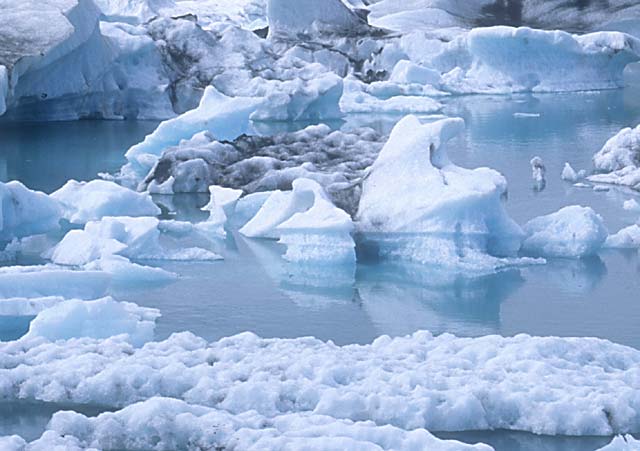 Photograph by Peter Stubbs  -  July 2001  -  Icelandic Icebergs - 1