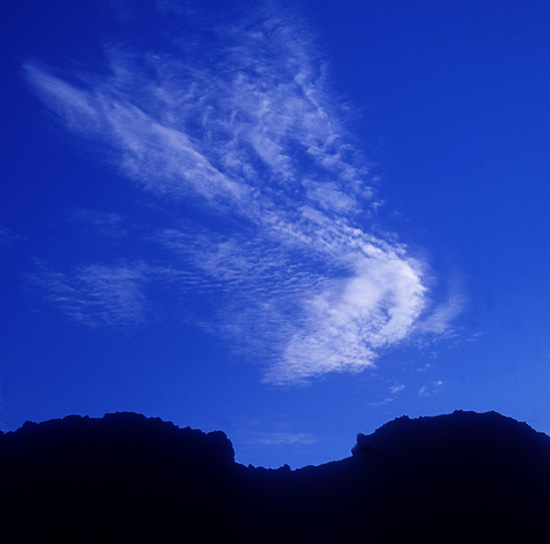Photograph by Petr Stubbs  -  July 2001  - Sky over Iceland