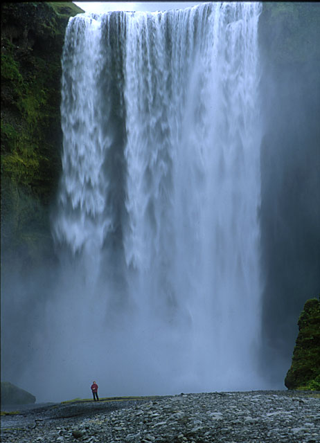 Photograph by Peter Stubbs  -  July 2001  -  Iceland Waterfall