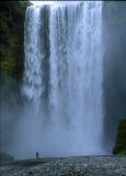 Photograph by Peter Stubbs - July 2001  -  Iceland waterfall