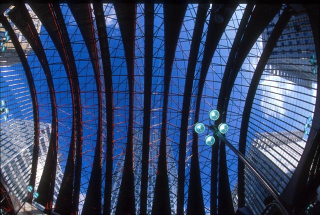 London Docklands  -  Canary Wharf Station Roof 1