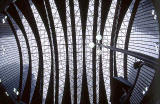 London Docklands  -  The roof of Canary Wharf station