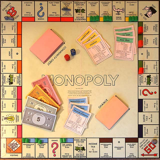 An image of a Monopoly board