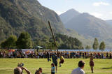 Scottish Highland Games  -  Glenfinnan  -  20 August 2005  -  Tossing the Caber