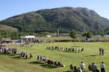 Scottish Highland Games  -  Glenfinnan  -  20 August 2005  -  Tossing the Caber