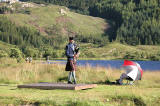 Scottish Highland Games  -  Glenfinnan  -  20 August 2005  -  Tossing the Caber