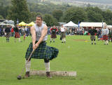 Scottish Highland Games  -  Pitlochry  -  10 September 2005  -   Throwing the Hammer