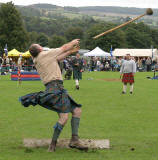 Scottish Highland Games  -  Pitlochry  -  10 September 2005  -   Throwing the Hammer