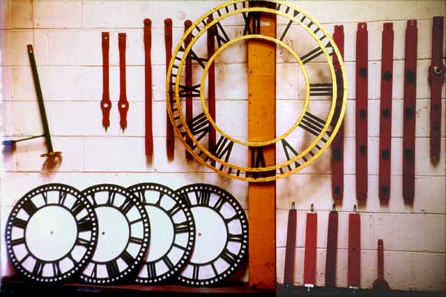 Ritchie's Clock Works  -  Town Hall Clock under Repair