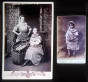 Cabinet Print and Carte de Visite  -  Newhaven Fishwives costume