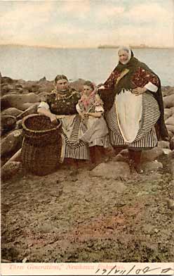 Post card  -  Three generations of Newhaven Fishwives  -  George Washington Wilson