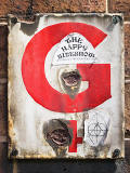 Small enamel sign, possibly for gas - Bernard Street