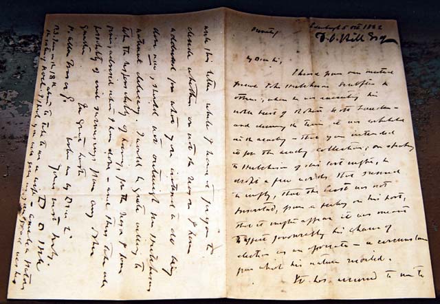 Letter of 5 October 1862 from D O Hill to P Allen Fraser  -  pages 1 and 4