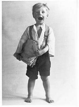 Photograph by AH MacLucas of his son Norman- Paper Seller 2