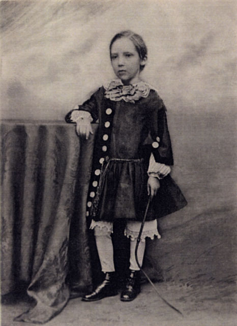 Photograph by Moffat  -  Robert Louis Stevenson, aged 7