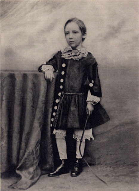 Photograph by Moffat - Robert Louis Stevenson, aged 7