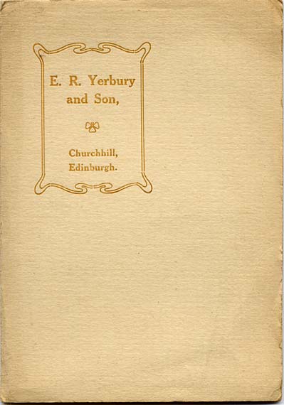 E R Yerbury & Son  -  Platinotype photograph in a folder  -   Folder closed