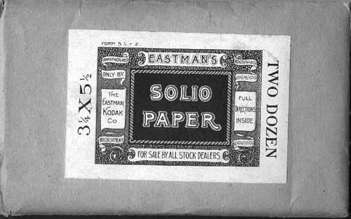 Packaging for Kodak Solio 'Printing out Paper'